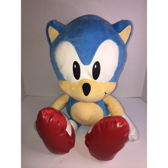12" Sony PlayStation Sonic The Hedge Hog Plush Sega Genesis Stuffed Animal - Picture 1 of 6